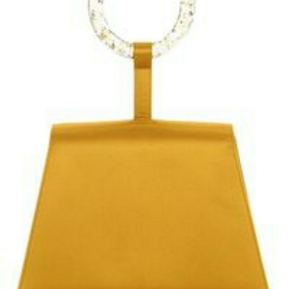Satin gold bangle bag - Picture 2 of 6